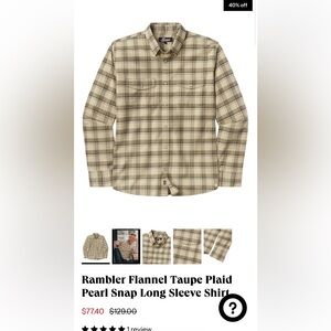 Snap Men's Beige Plaid Button-Down Shirt